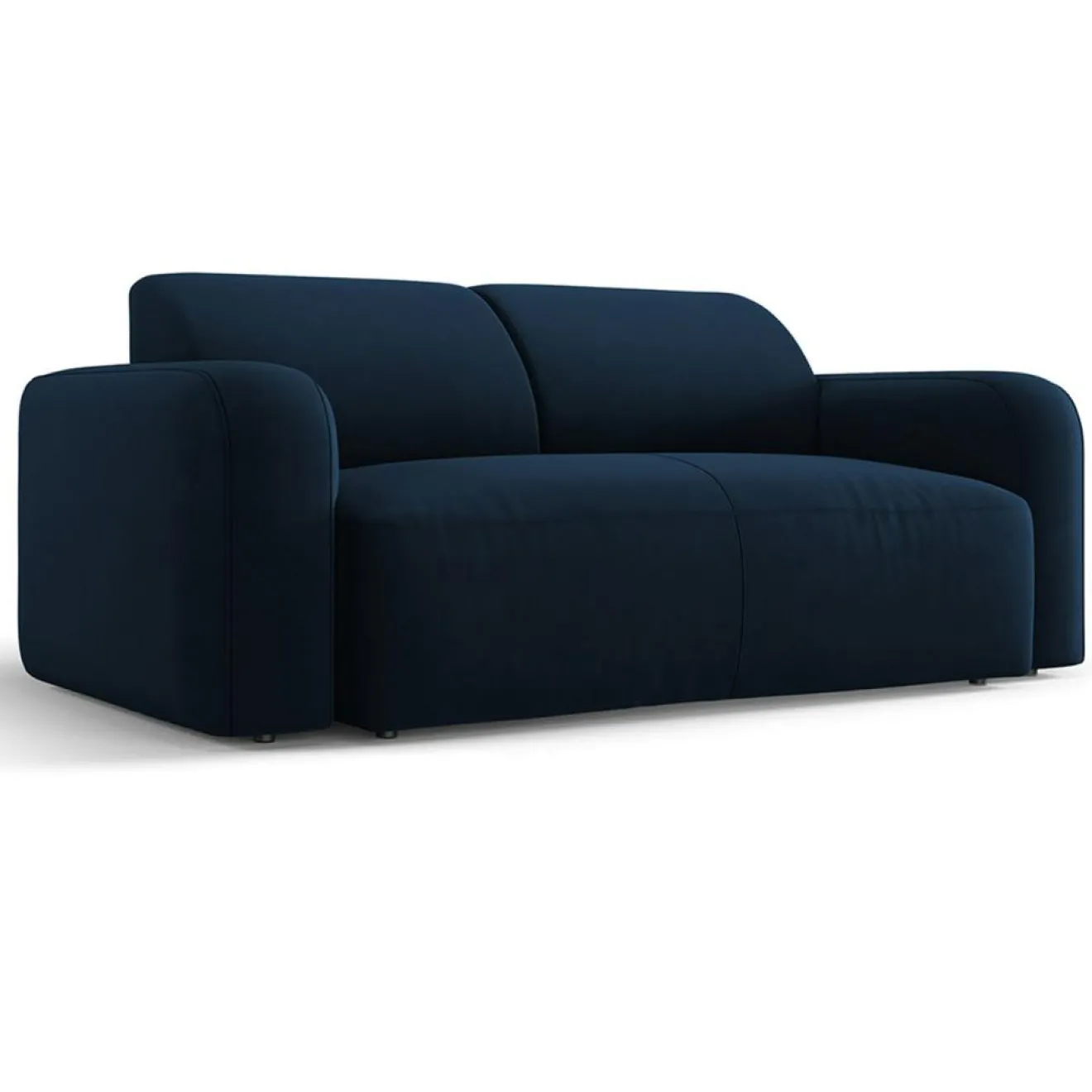 Mazzini Sofas Canapé Velours Jasmin 2 Places bleu roi - 170x95x72 cm