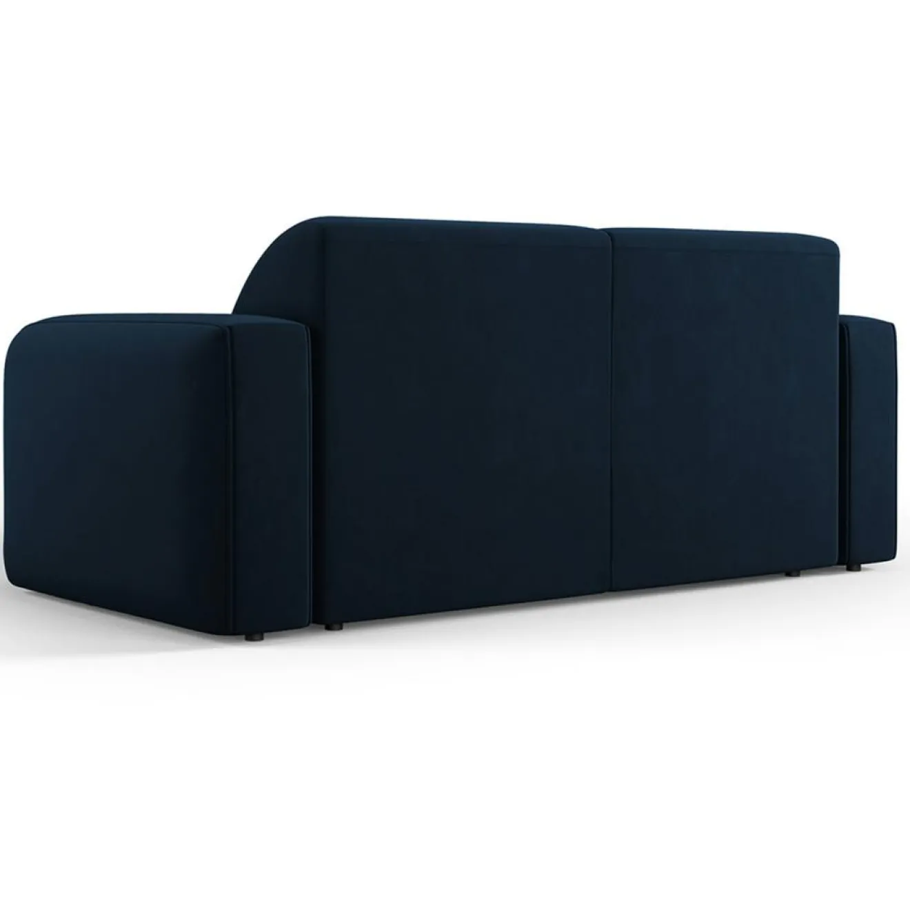 Mazzini Sofas Canapé Velours Jasmin 2 Places bleu roi - 170x95x72 cm