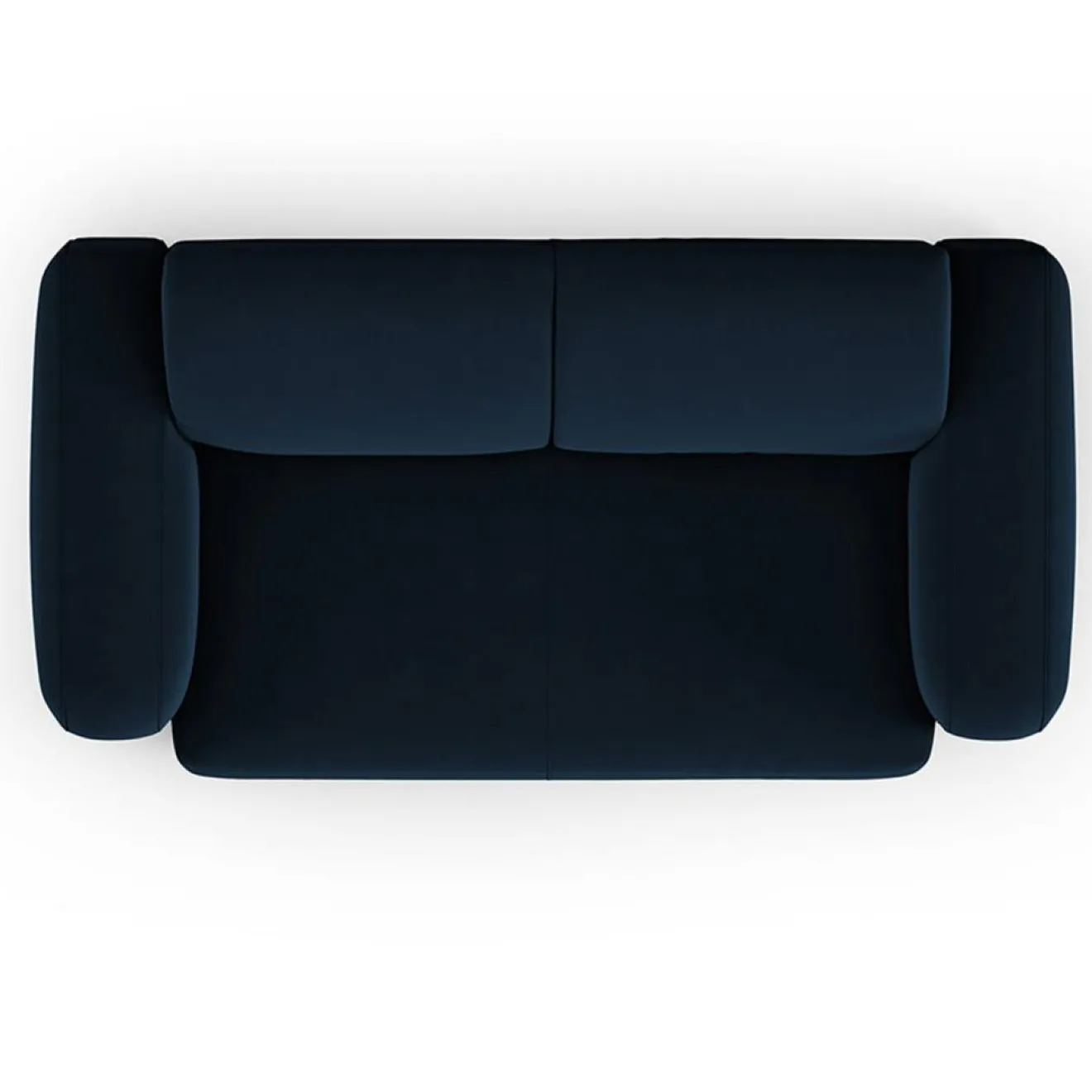 Mazzini Sofas Canapé Velours Jasmin 2 Places bleu roi - 170x95x72 cm