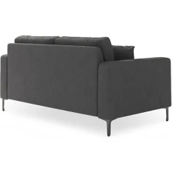Outlet Mazzini Sofas Canapé Venus 2 Places gris foncé - 158x92x90 cm