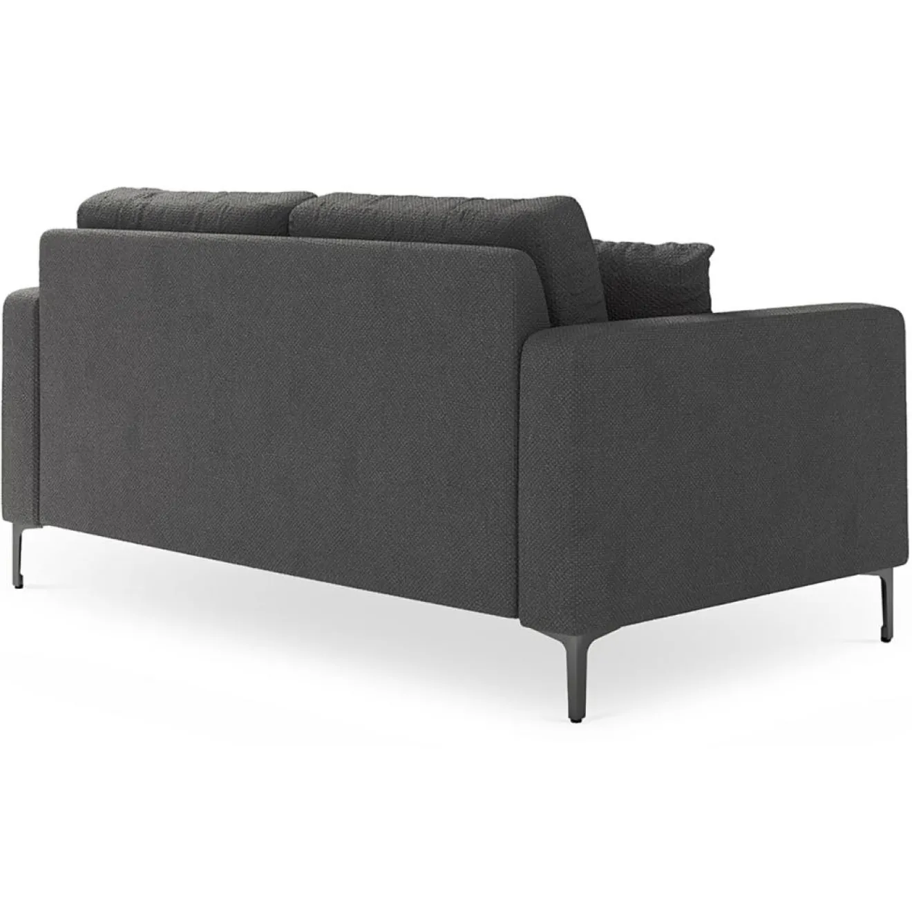 Outlet Mazzini Sofas Canapé Venus 2 Places gris foncé - 158x92x90 cm