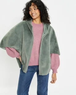 Best Lou Andrea Cape en Fausse Fourrure Hope laurel