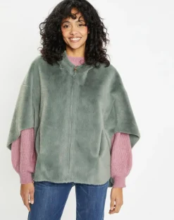 Best Lou Andrea Cape en Fausse Fourrure Hope laurel