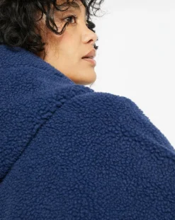 Hot Lou Andrea Cape en Fausse Fourrure Td02 Mont indigo