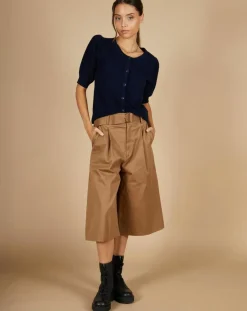 Femme Cashmere Tribu Cardigan 100% Cachemire Claire manches ballon nuit