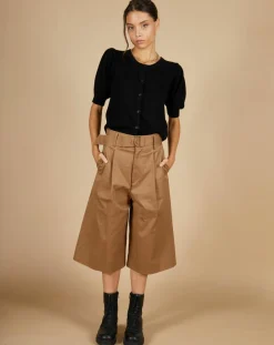 Femme Cashmere Tribu Cardigan 100% Cachemire Claire manches ballon noir