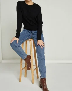 Femme MAX&MOI Cardigan 100% Cachemire Sonia noir