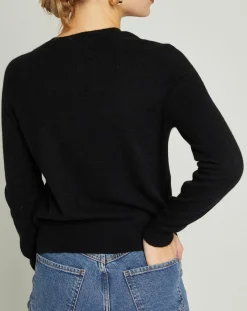 Femme MAX&MOI Cardigan 100% Cachemire Sonia noir