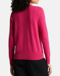 Online Galeries Lafayette Cardigan 100% Cachemire Zacao col rond rose