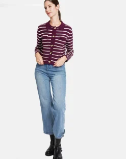 Clearance Assuili Cardigan Audrey bordeaux