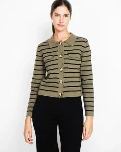 Clearance Assuili Cardigan Audrey kaki