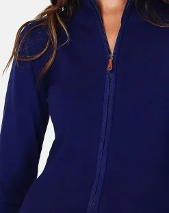 Femme Assuili Cardigan Elisa bleu nuit