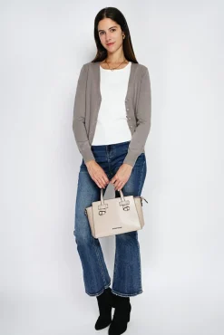 Clearance Assuili Cardigan en Cachemire mélangé col V taupe