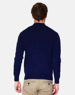 Homme C&Jo Cardigan en Cachemire mélangé Corentin bleu nuit