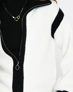 Femme Assuili Cardigan en Cachemire mélangé Claudia naturel