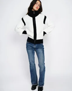 Femme Assuili Cardigan en Cachemire mélangé Claudia naturel