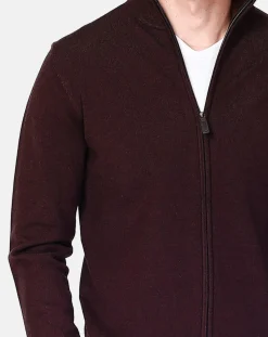 Homme C&Jo Cardigan en Cachemire mélangé Corentin café