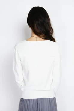 Online Assuili Cardigan en Cachemire mélangé col V naturel