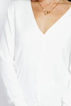 Online Assuili Cardigan en Cachemire mélangé col V naturel