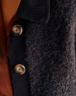 Femme Lauren Vidal Cardigan en Laine & Alpaga mélangés Manon noir