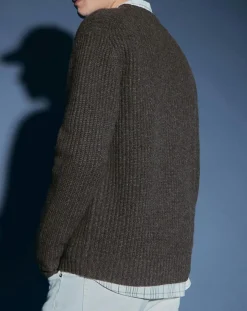 Hot Galeries Lafayette Cardigan en Laine & Cachemire Potecard Gulet Boxy gris foncé