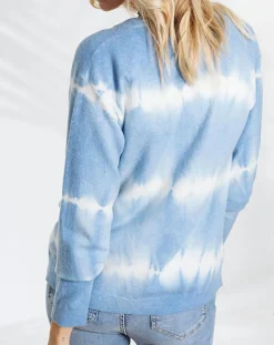 Hot Lauren Vidal Cardigan en Laine mélangée Store ciel