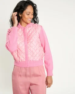 Femme Manoush Cardigan en Laine mélangée Nuage rose