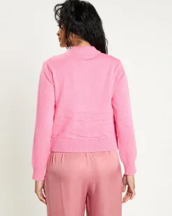 Femme Manoush Cardigan en Laine mélangée Nuage rose