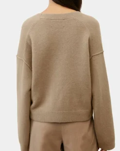 Femme Marc O'Polo Cardigan en Laine mélangée marron clair