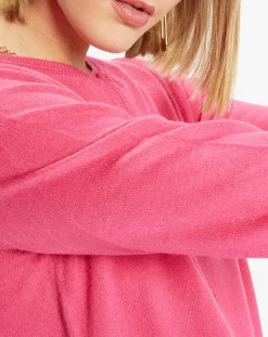 Outlet Galeries Lafayette Cardigan en Maille fine Fanny rose