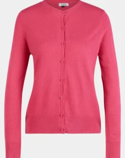 Outlet Galeries Lafayette Cardigan en Maille fine Fanny rose