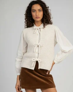 Femme An'ge Cardigan Legringa écru