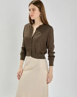 Outlet An'ge Cardigan Letitou army