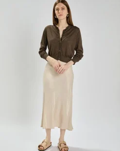 Outlet An'ge Cardigan Letitou army