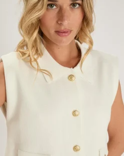 Femme An'ge Cardigan Levamaya blanc