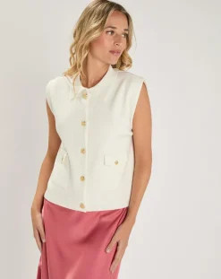 Femme An'ge Cardigan Levamaya blanc