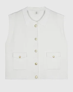 Femme An'ge Cardigan Levamaya blanc