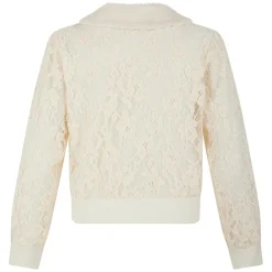 Femme Manoush Cardigan Maille Dentelle ecru
