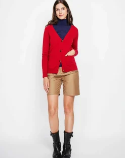 Assuili Cardigan Manon rouge