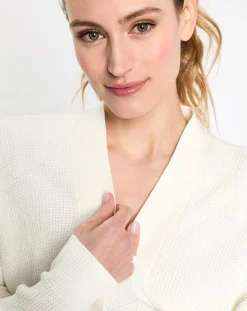 Hot Esprit Cardigan ouvert blanc