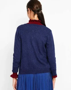 Femme Assuili Cardigan Perrine bleu nuit