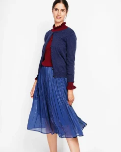 Femme Assuili Cardigan Perrine bleu nuit