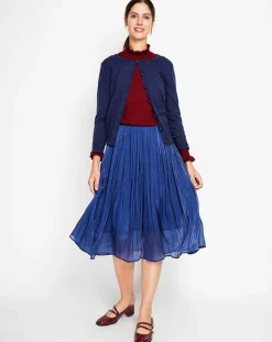 Femme Assuili Cardigan Perrine bleu nuit