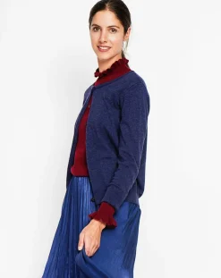 Femme Assuili Cardigan Perrine bleu nuit