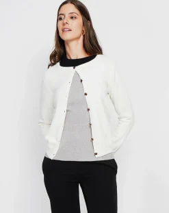 Femme Assuili Cardigan Perrine naturel