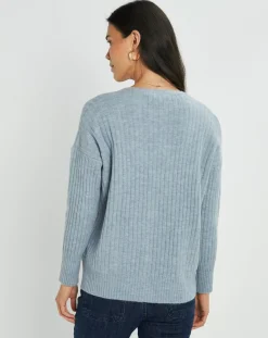 Femme Lauren Vidal Cardigan Seven célèste