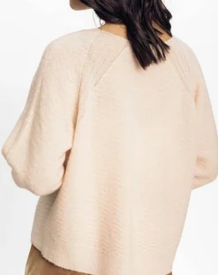 Lauren Vidal Cardigan Store rose pâle