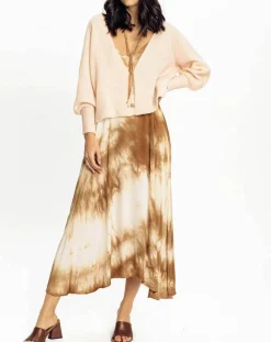 Lauren Vidal Cardigan Store rose pâle