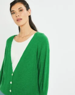 Hot Lauren Vidal Cardigan Store vert