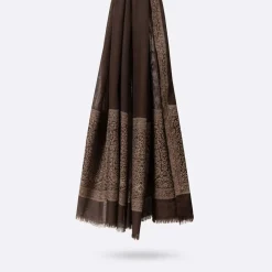 Femme Petrusse Carré 100% Soie Elisee moka - 130x200 cm